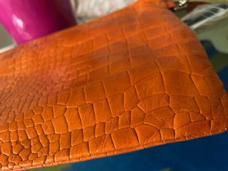 Borsetta Gianni Chiarini vera pelle arancione