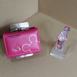 Cartera y Reloj Mickey Mouse