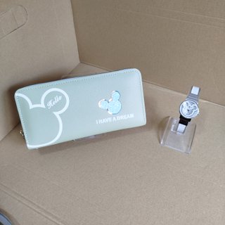Cartera y Reloj Mickey Mouse