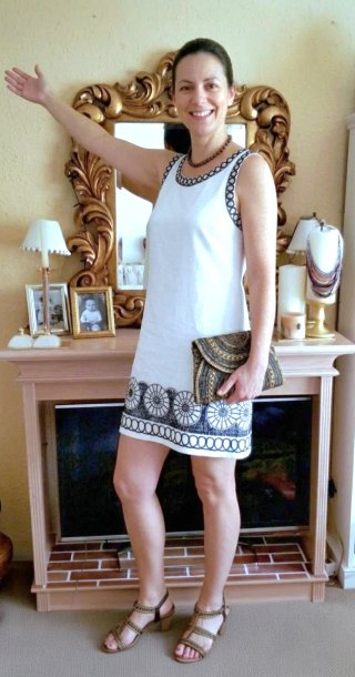 Vestido Sweet Miss Lino Bordado