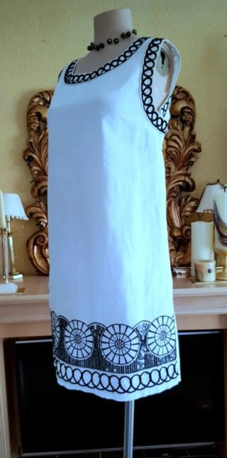 Vestido Sweet Miss Lino Bordado