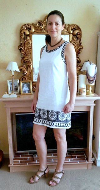 Vestido Sweet Miss Lino Bordado