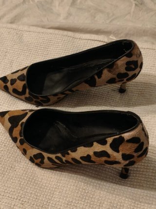 Zapatos de tacón Mango leopardo
