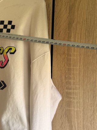 Sudadera blanca con estampado Go Fast