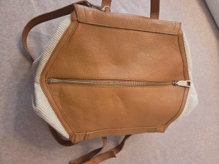 Bolso Gloria Ortiz Piel Marrón y Beige