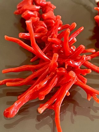 Orecchini Argento 925 Corallo Rosso Vintage