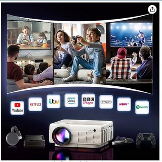 Proyector 5G WiFi Bluetooth Blanco