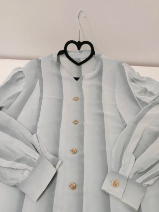 Blusa Vintage Seda Rayas Talla Única