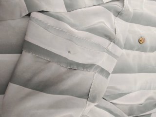 Blusa Vintage Seda Rayas Talla Única