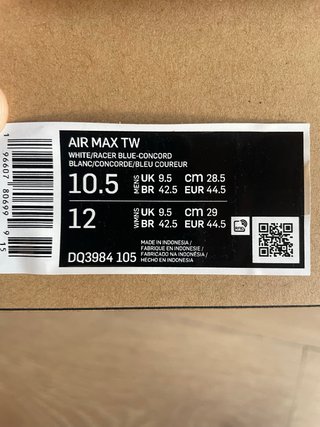 Zapatillas Nike Air Max TW Azul Blanco