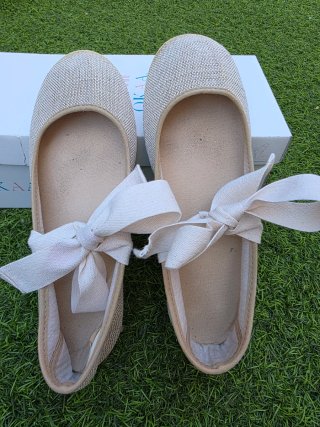 Bailarinas OKA beige lazo T.36