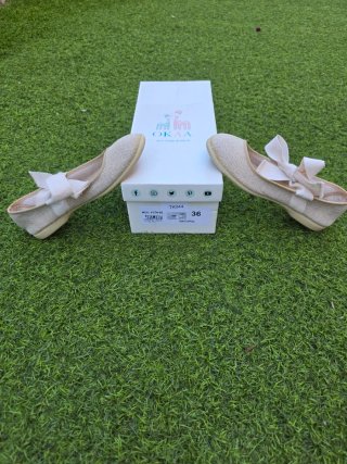 Bailarinas OKA beige lazo T.36