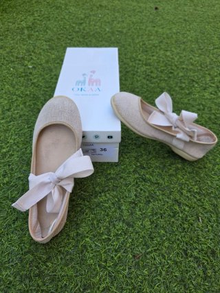 Bailarinas OKA beige lazo T.36