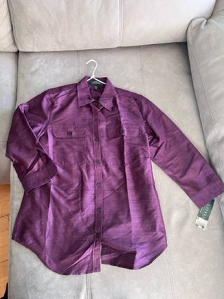 Camisa Polo Ralph Lauren Morada Talla M vintage