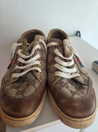 Sneakers Gucci Donna Tg. 38 Tela GG