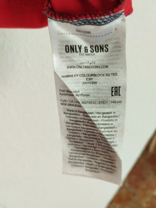 Camiseta ONLY & SONS Talla L