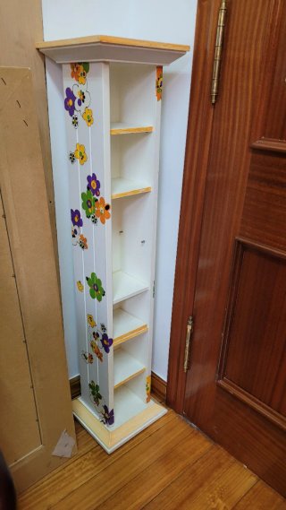 Mueble Estantería Blanco Flores