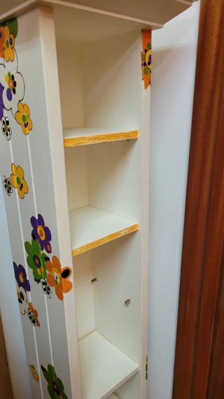 Mueble Estantería Blanco Flores
