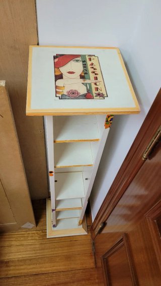 Mueble Estantería Blanco Flores
