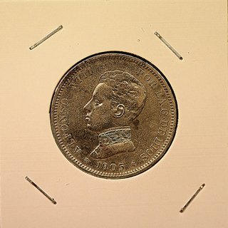 2 PTAS PLATA 1905 Alfonso XIII