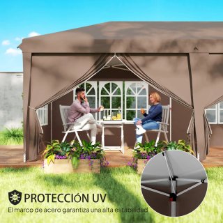 Carpa Plegable 6x3m con 4 Laterales
