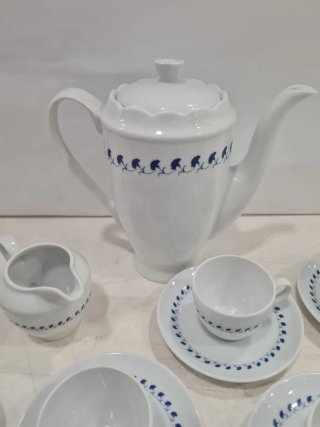 Vajilla Maison de Limoges Porcelana Azul y Blanca