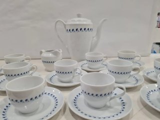 Vajilla Maison de Limoges Porcelana Azul y Blanca