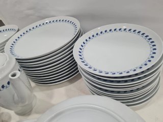Vajilla Maison de Limoges Porcelana Azul y Blanca