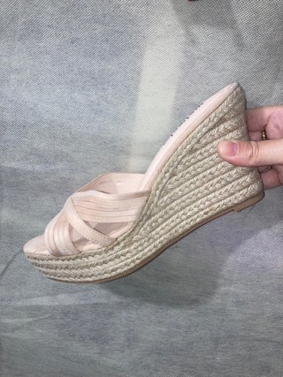 Sandalias cuña Weimei rosa palo
