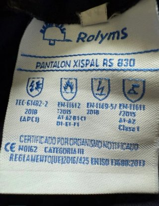 Pantalones ignífugos chispal talla 44