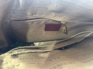 Bolso Lauren Ralph Lauren Piel Cocodrilo Morado