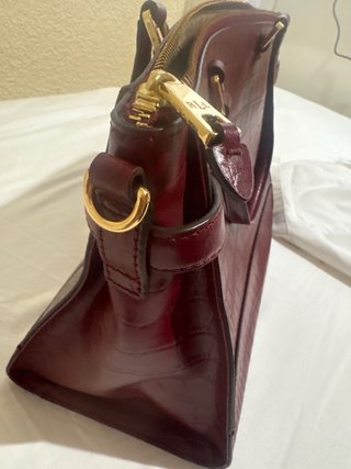 Bolso Lauren Ralph Lauren Piel Cocodrilo Morado