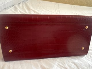Bolso Lauren Ralph Lauren Piel Cocodrilo Morado