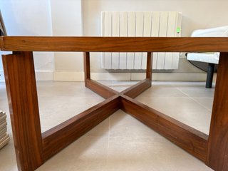Mesa de centro madera y cristal