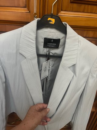 Blazer Stradivarius Gris Talla XS/34
