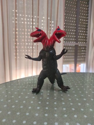 Monstruo Kaiju 2 Cabezas Vintage Bootleg