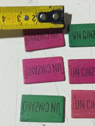 Fichas de madera Un Cinzano