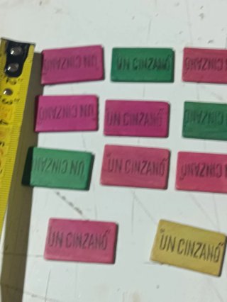 Fichas de madera Un Cinzano