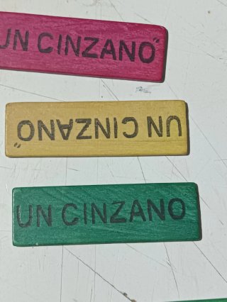 Fichas de madera Un Cinzano