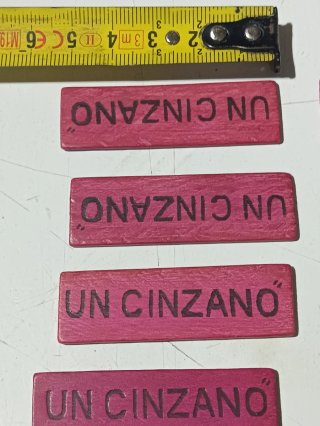 Fichas de madera Un Cinzano