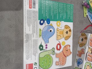 Juego de ensartar Goula animales