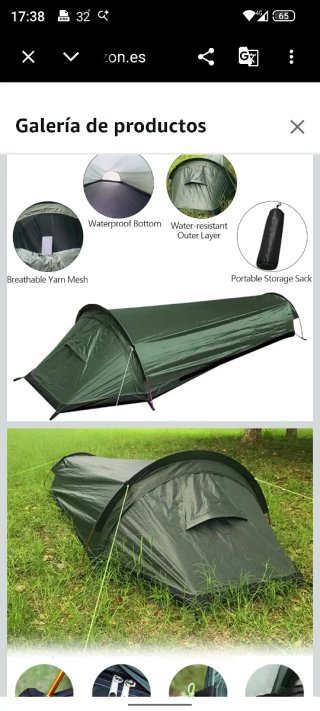 Tienda de campaña Baok Bivvy para 1 persona
