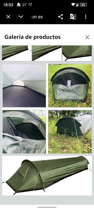 Tienda de campaña Baok Bivvy para 1 persona