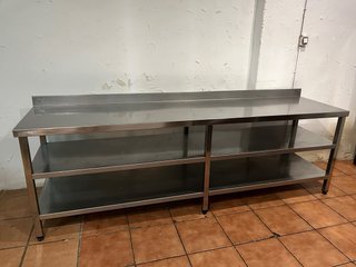 Mesa de trabajo acero inoxidable 3 plantas