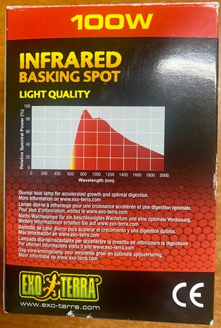 Lampada Exo-Terra 100W Infrared Basking Spot