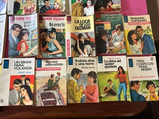 LOTE DE 34 NOVELAS DE NOVELA ROMANTICA