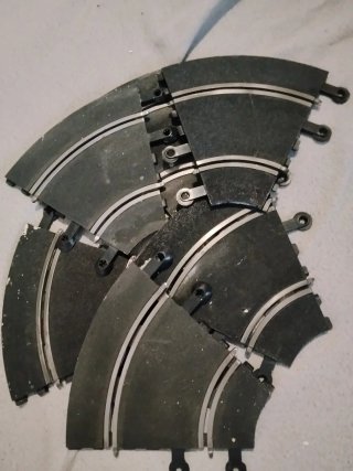 Lote 6 pistas curvas pequeñas Scalextric