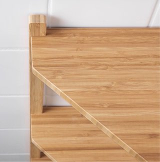 Estanterías de esquina de bambú Ikea