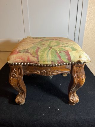 Banqueta barroca madera para restaurar