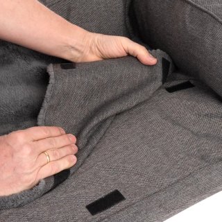 Cama ortopédica para perros gris S